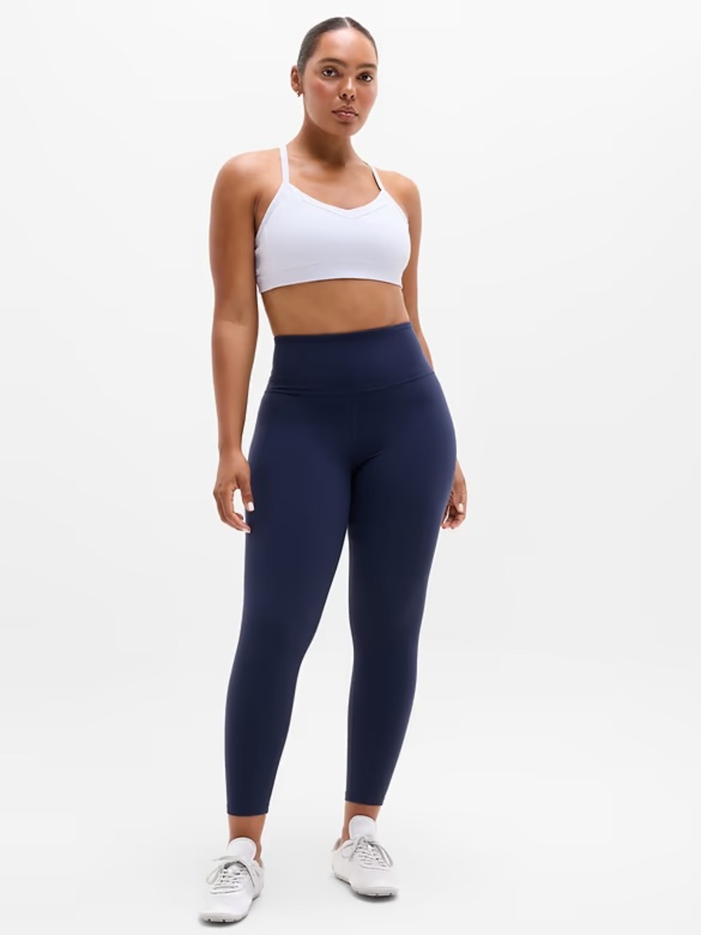 Athleta Transcend 7/8 Tight Leggings - Navy Blue - Size XL